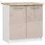 Keittiökaappi OLIWIA S80, työtasolla, valkoinen/beige, 80 × 85 × 46 cm