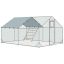 Chicken coop PawHut 300x400x195cm., silver color