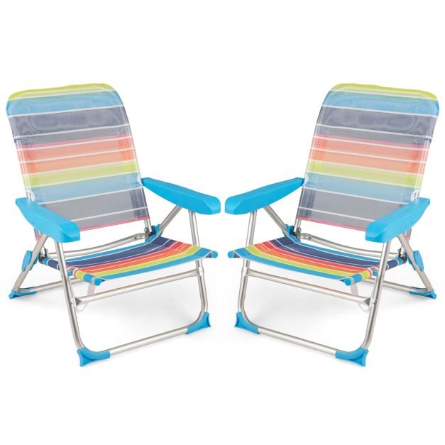 Beach chairs, 2 pcs, Multicolored