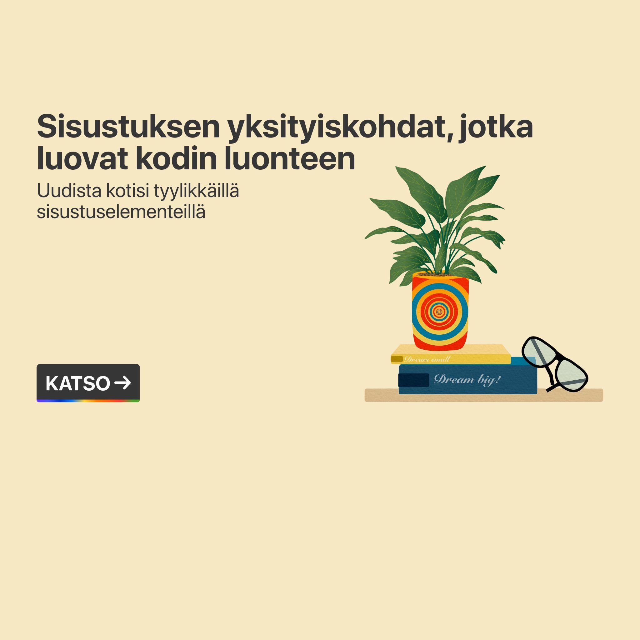 Sisustuksen yksityiskohdat, jotka luovat kodin ilmeen
